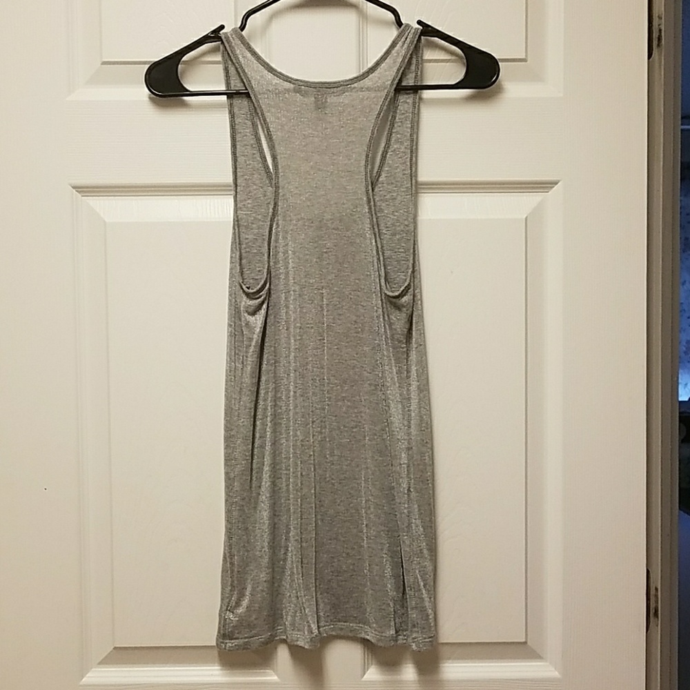 Silver Muscle Tank Top - Picture 2 of 3